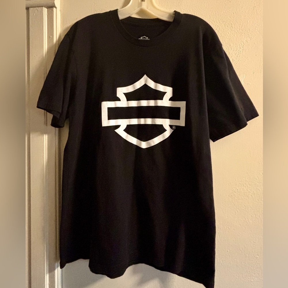 Harley-Davidson Black Tee with White Logo
